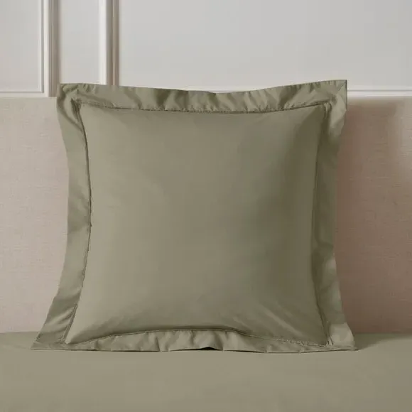 Continental Pillowcase 400 Thread - Khaki, Cotton