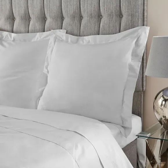 Continental Pillowcase 400 Thread - Silver, Cotton