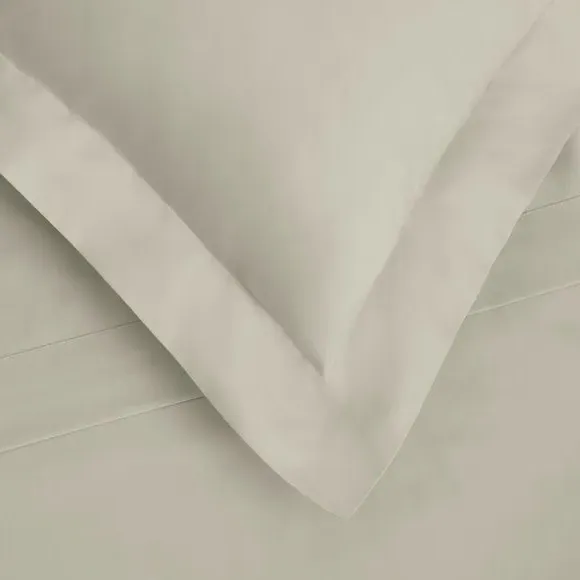Continental Pillowcase 400 Thread - Taupe, Cotton