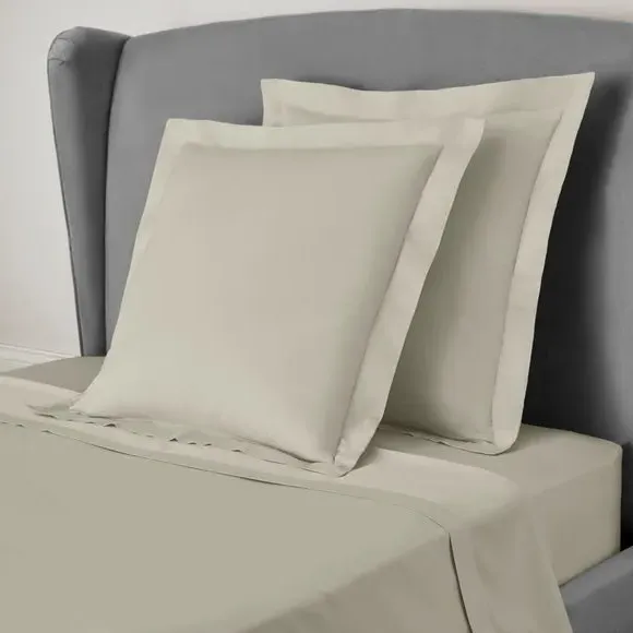 Continental Pillowcase 400 Thread - Taupe, Cotton