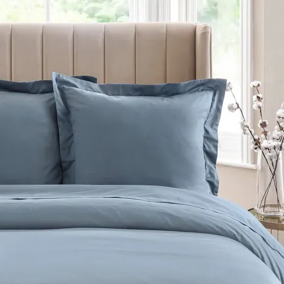 Continental Pillowcase Oxford Edge - Blue, Cotton image