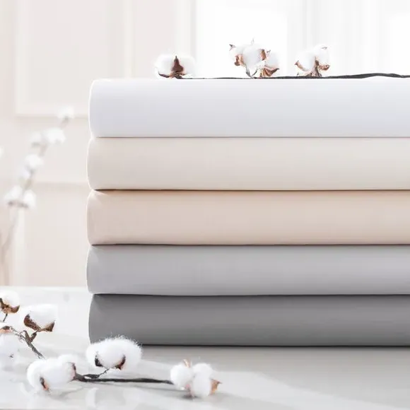 Continental Pillowcase Oxford Edge - Natural, Cotton