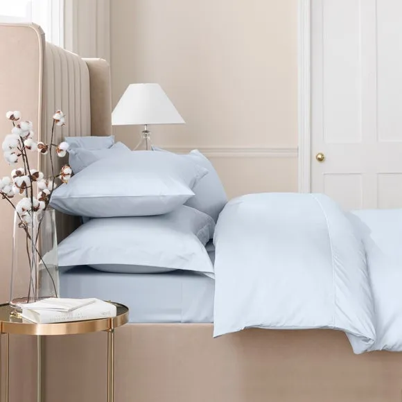 Continental Pillowcase Oxford Edge - Powder Blue, Cotton