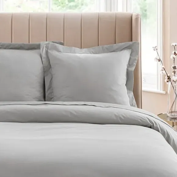 Continental Pillowcase Oxford Edge - Slate, Cotton