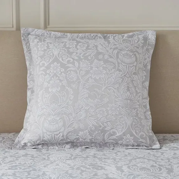 Continental Square Pillowcase - Grey, Cotton image