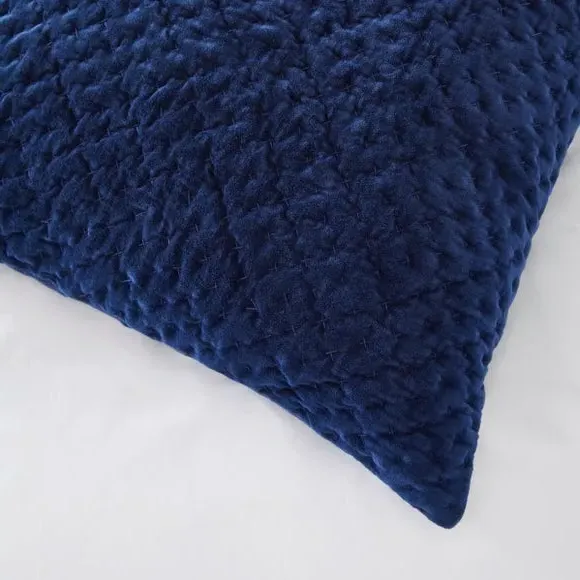 Continental Square Pillowcase - Navy, Cotton