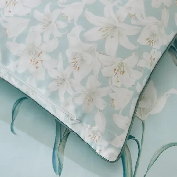 Cotton Pillowcase Pair - Seafoam, Sateen