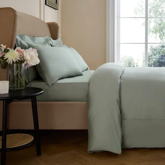 Duvet Cover 1000 Thread Count - Sage, Cotton