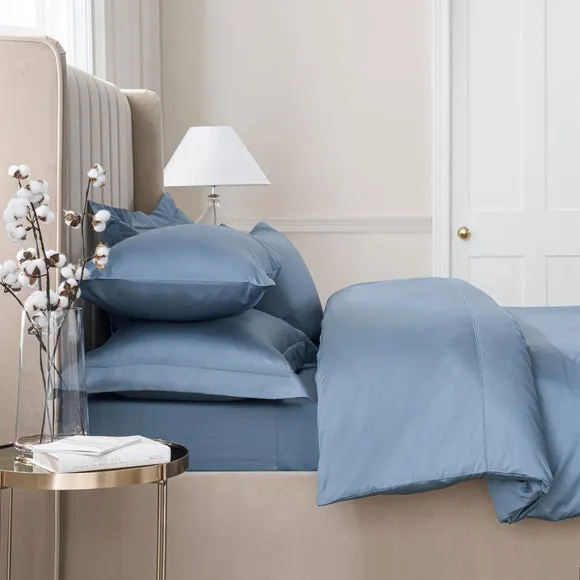 Duvet Cover 300 Thread Count - Blue, Cotton