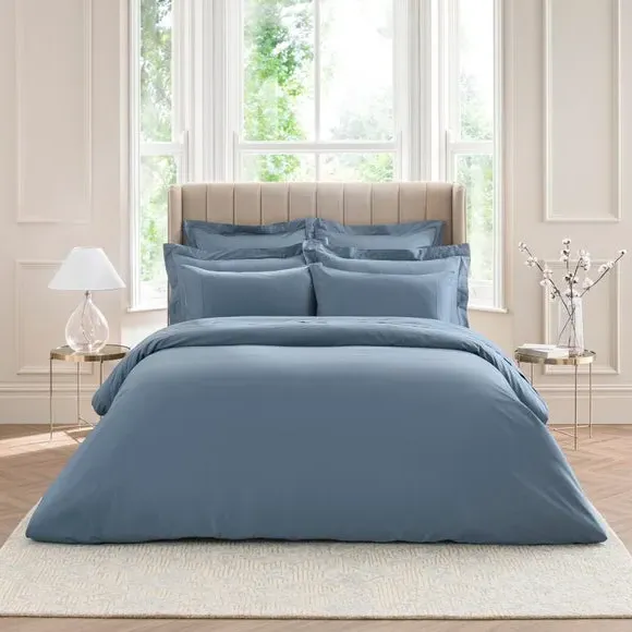Duvet Cover 300 Thread Count - Blue, Cotton