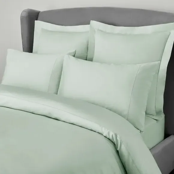 Duvet Cover 300 Thread Count - Green, Cotton