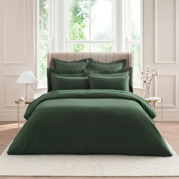 Duvet Cover 300 Thread Count - Green, Cotton