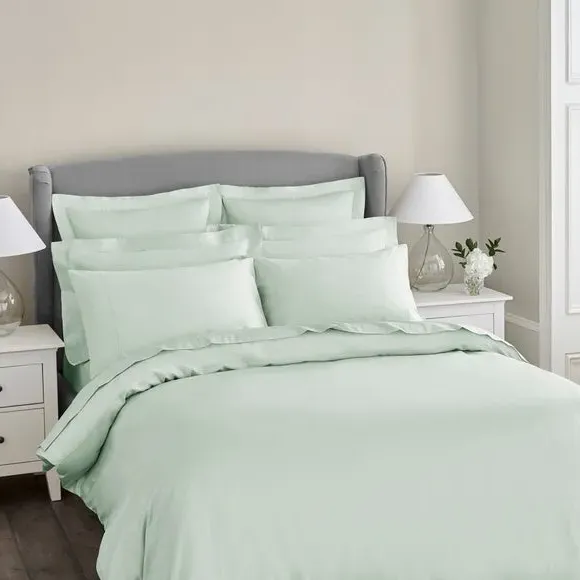 Duvet Cover 300 Thread Count - Green, Cotton