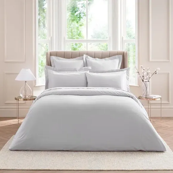 Duvet Cover 300 Thread Count - Silver, Cotton