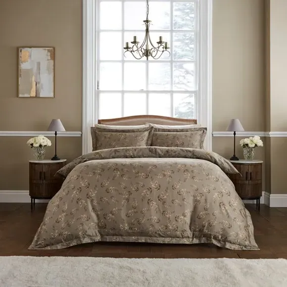 Duvet Cover & Pillowcase Set - Gold, Cotton
