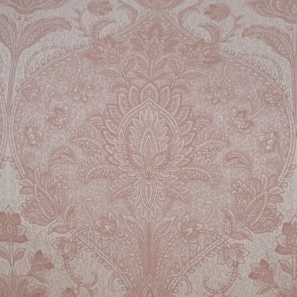 Duvet Cover Set with Paisley Design - Old Rose, Cotton