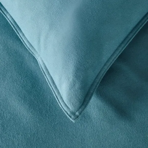 Duvet Cover Set with Pillowcase - Blue, Cotton