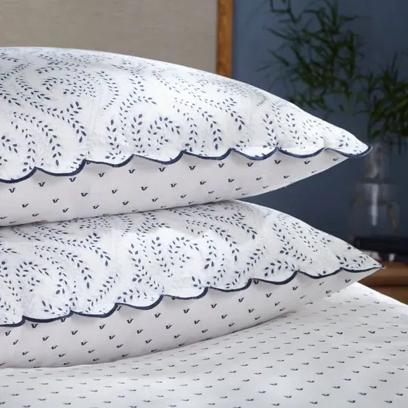 Duvet Cover Set with Pillowcase - Blue, Cotton