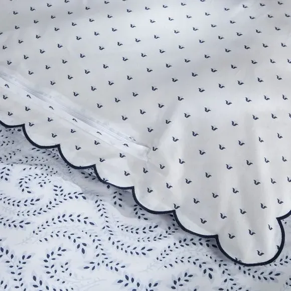 Duvet Cover Set with Pillowcase - Blue, Cotton