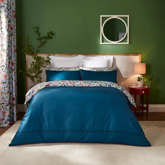 Duvet Cover Set with Pillowcase - Blue, Cotton