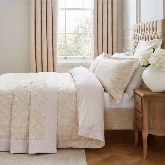 Duvet Cover Set with Pillowcase - Champagne, Cotton