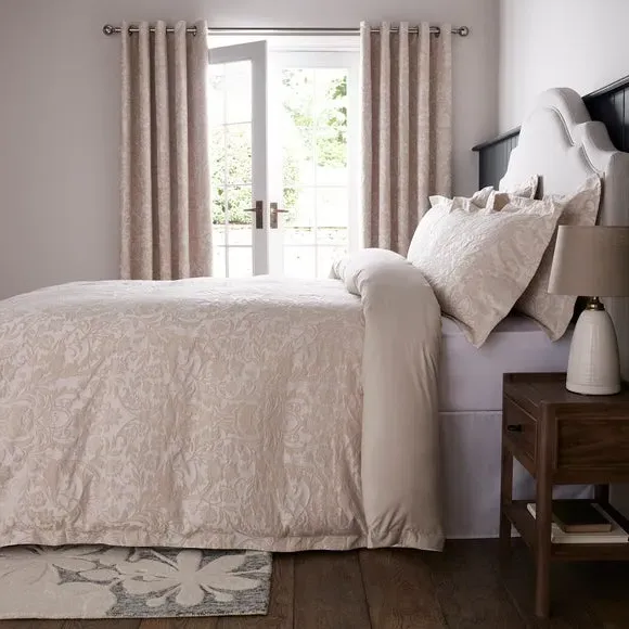 Duvet Cover Set with Pillowcase - Champagne, Cotton