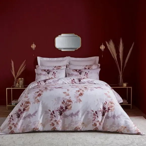 Duvet Cover Set with Pillowcase - Coral, Cotton image