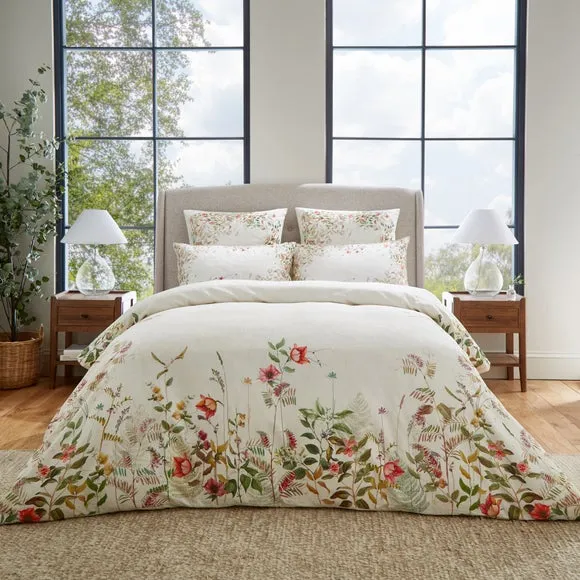 Duvet Cover Set with Pillowcase - Cream, Cotton