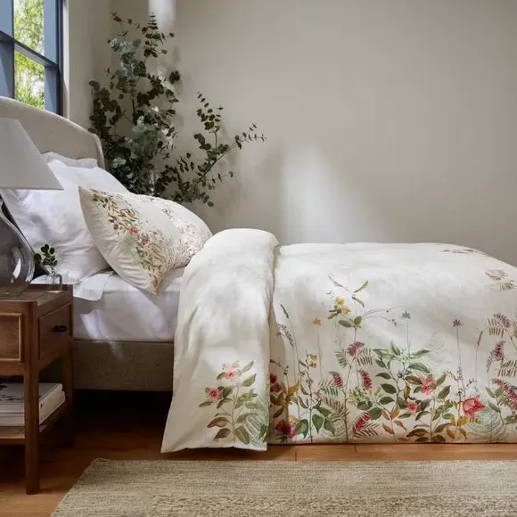 Duvet Cover Set with Pillowcase - Cream, Cotton