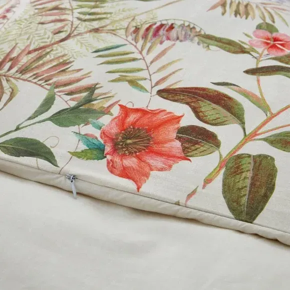 Duvet Cover Set with Pillowcase - Cream, Cotton