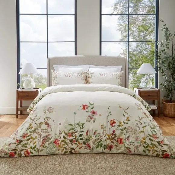 Duvet Cover Set with Pillowcase - Cream, Cotton image