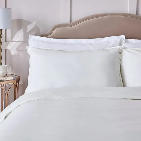 Duvet Cover Set with Pillowcase - Ivory, Cotton
