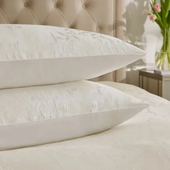 Duvet Cover Set with Pillowcase - Ivory, Cotton