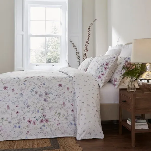 Duvet Cover Set with Pillowcase - Mauve, Cotton
