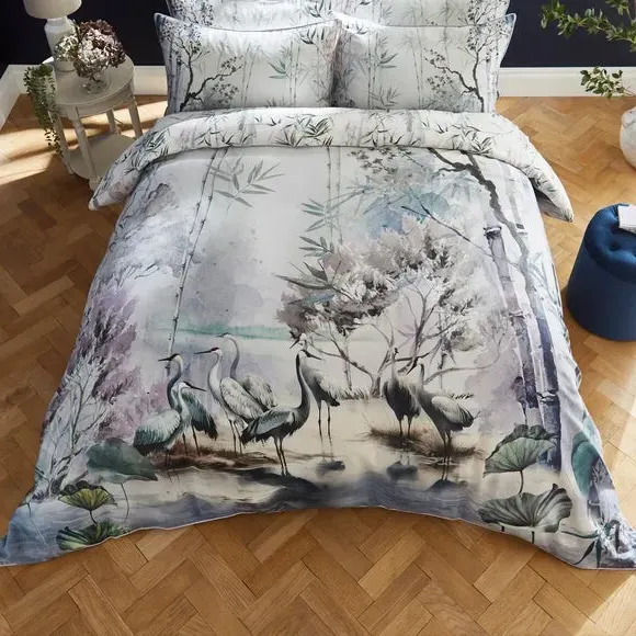 Duvet Cover Set with Pillowcase - Mauve, Cotton