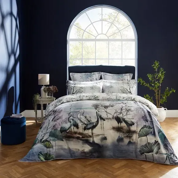 Duvet Cover Set with Pillowcase - Mauve, Cotton