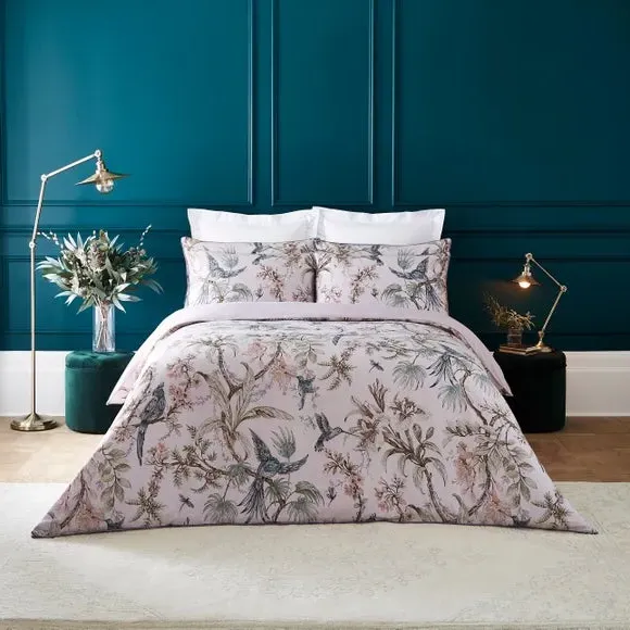 Duvet Cover Set with Pillowcase - Mauve, Cotton image