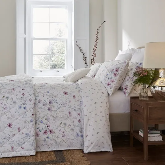 Duvet Cover Set with Pillowcase - Mauve, Cotton
