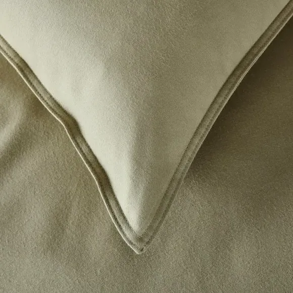 Duvet Cover Set with Pillowcase - Olive, Cotton