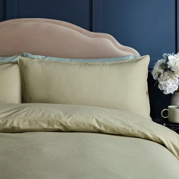 Duvet Cover Set with Pillowcase - Olive, Cotton