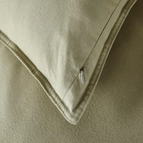 Duvet Cover Set with Pillowcase - Olive, Cotton