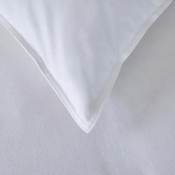 Duvet Cover Set with Pillowcase - White, Cotton
