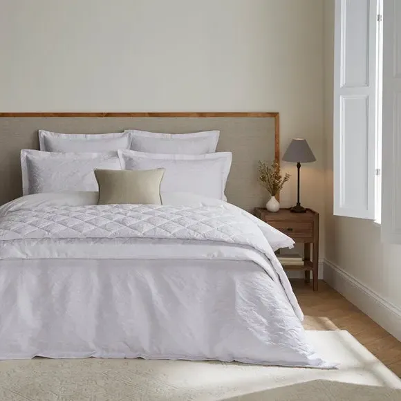 Duvet Cover Set with Pillowcase - White, Cotton