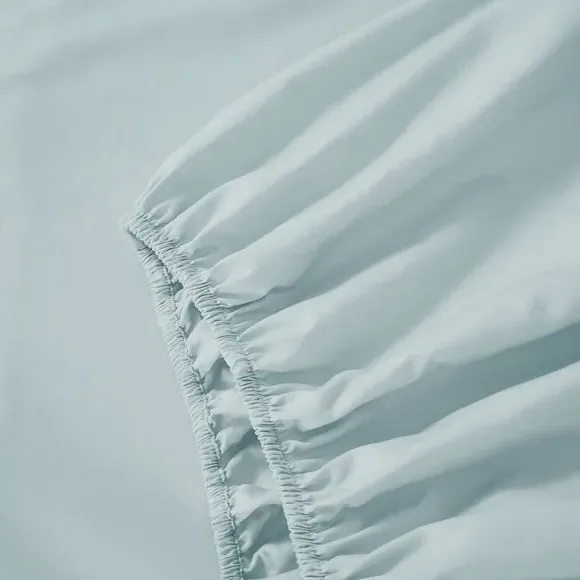 Fitted Sheet 400 Thread Count - Duck Egg, Cotton