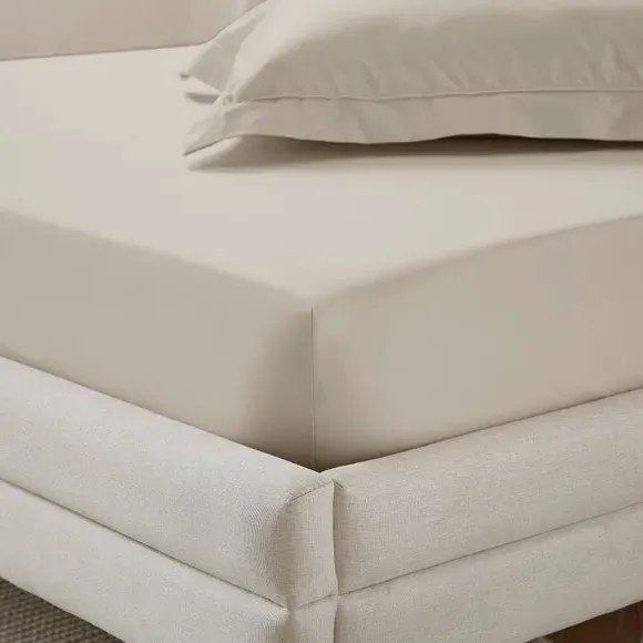 Fitted Sheet 400 Thread Count - Taupe, Cotton