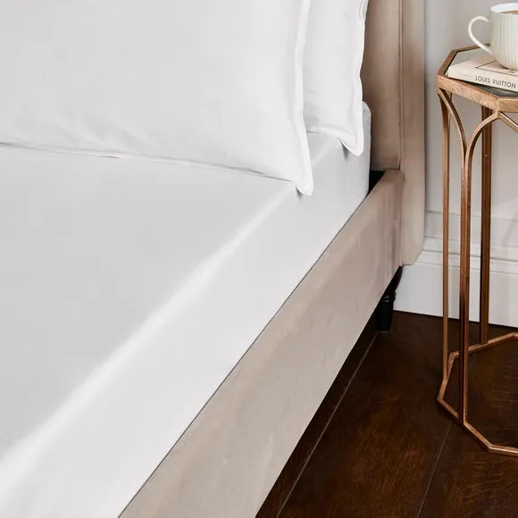 Fitted Sheet with Deep Pockets - Ivory, Cotton