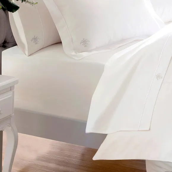Fitted Sheet with True Grip - Cream, Cotton
