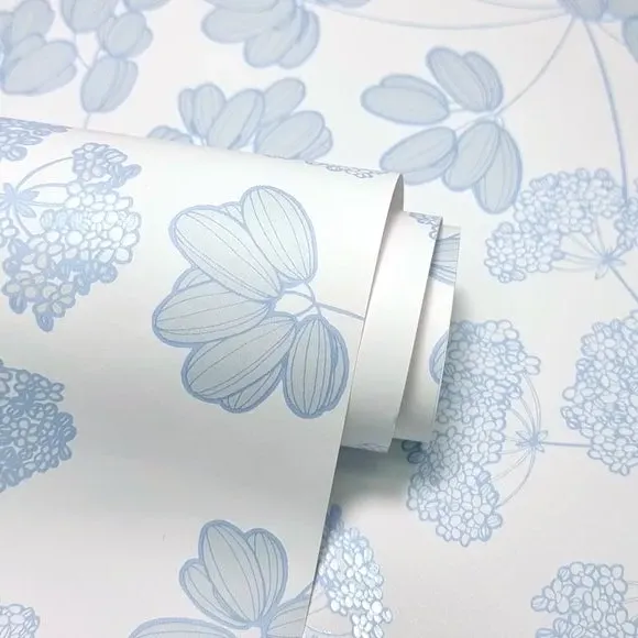 Floral Wallpaper Paste the Wall - Blue