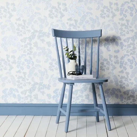 Floral Wallpaper Paste the Wall - Blue