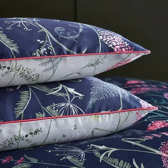 King Oxford Pillowcase Pair - Navy, Cotton image